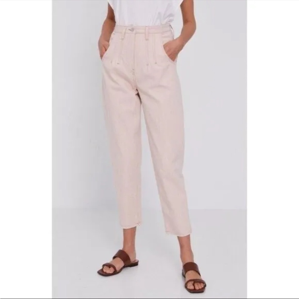 NWT Anthropologie Beatrice B. Pink Jeans - High Rise Crop Z325